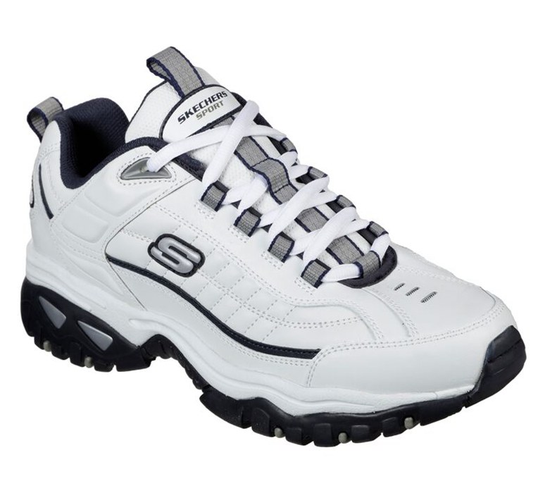 Skechers Energy - After Burn - Mens Sneakers White/Navy [AU-MB6061]